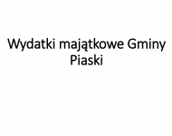 Nowy budżet - nowe inwestycje.