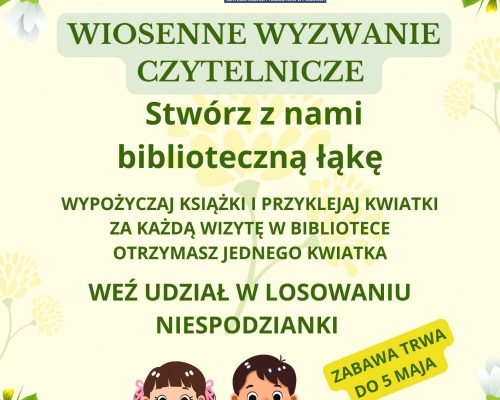 Wiosenne wyzwanie czytelnicze