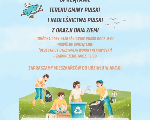 Dzień Ziemi w Gminie Piaski – Wspólne Sprzątanie!