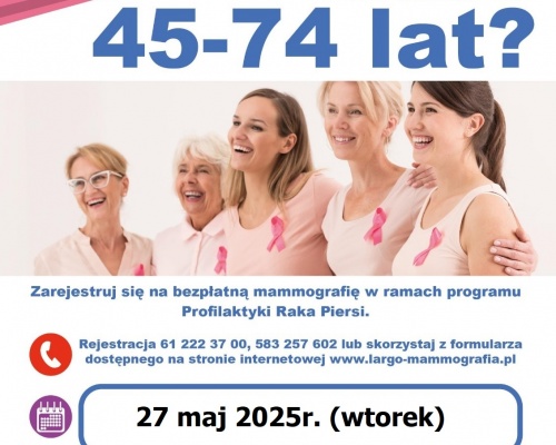 Bezpłatne badania mammograficzne
